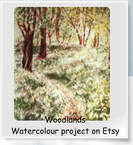 Woodlands Watercolour project on Etsy